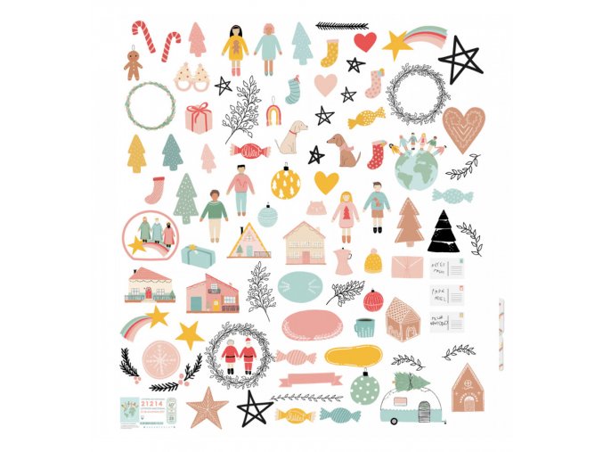 die cuts ilustraciones diciembre de mintopia