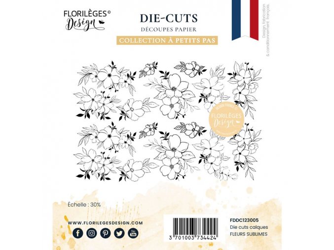 die cuts calques fleurs sublimes