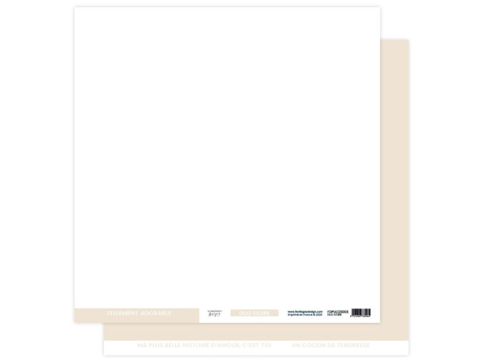 papier uni duo ivoire