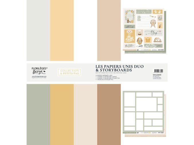 kit papier uni duo boy