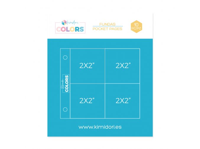 Fundas Kimidori Colors 4x4 4 bolsillos