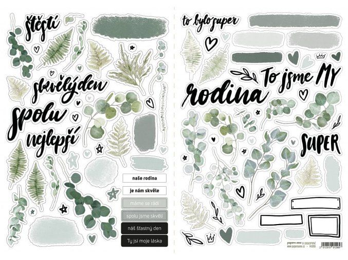 43260 samolepky eucalypt