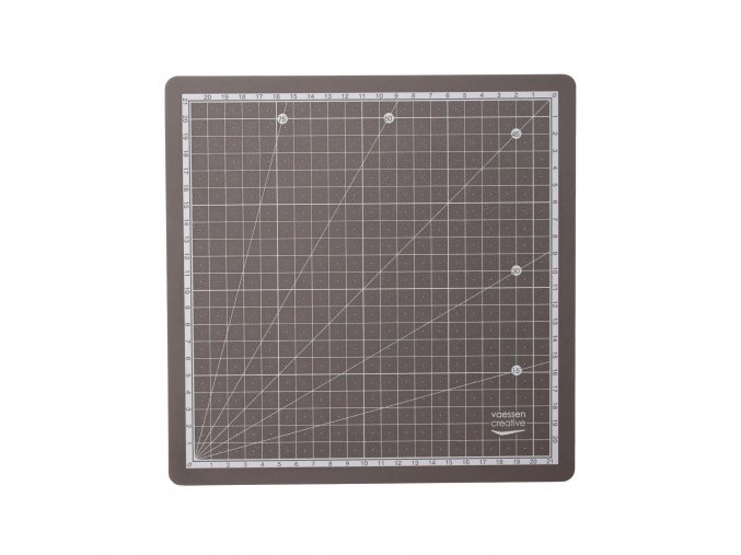 Vaessen Creative - Adhesive cutting mat 24x24 cm/ Dark grey