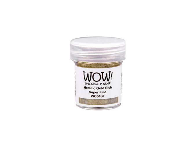 wc04sf wow embossing powder metallic gold rich super fine renke