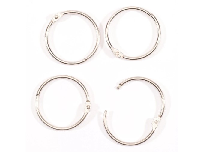 Vaessen Creative - Rings for book binding 38 mm 12 pcs/ Silver