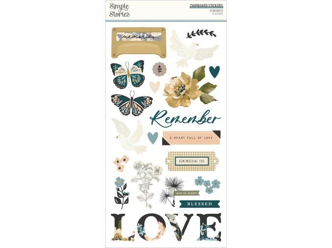 45140 1 chipboardove samolepky simple stories remember