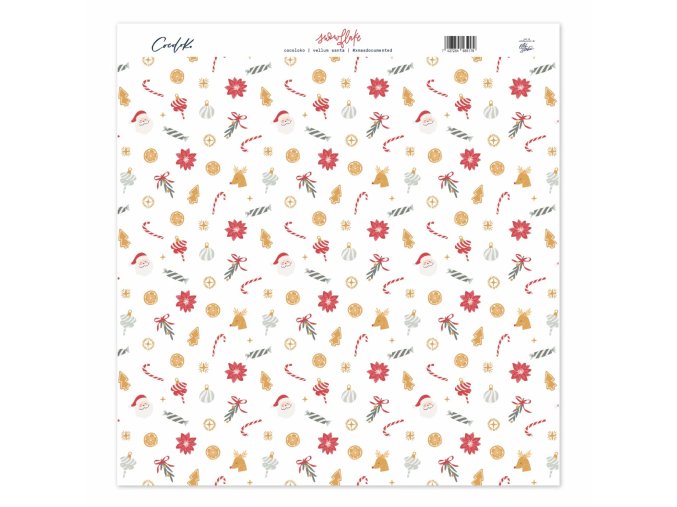 vellum santa snowflake scrapbooking cocoloko