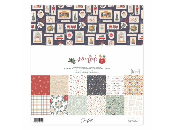papeles 12 12 snowflake scrapbooking cocoloko