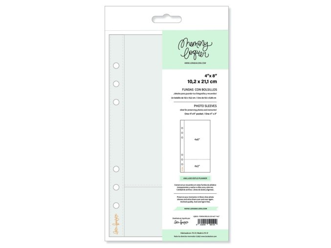 průhledné kapsy do fotoalba 4x8 2 kapsičky 2