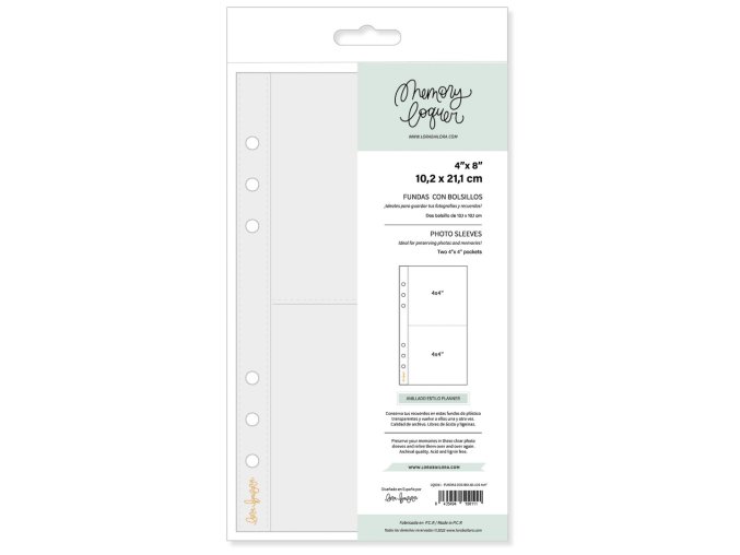 Náhradní kapsy do alba 4"X8" Memory Loquer / 2 kapsičky var.2