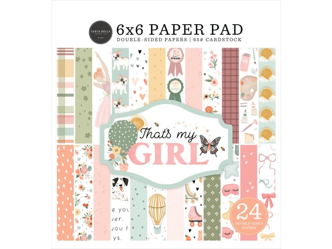 scrapbookove papiry detske holcicka thats my girl 3