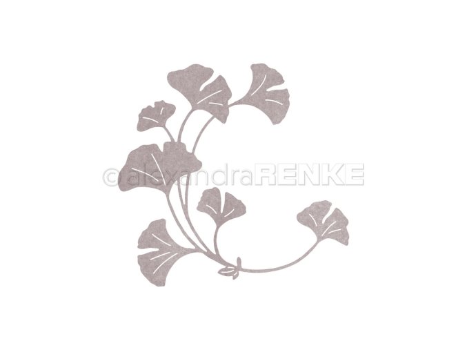 vyrezavaci sablona renke venec ginko