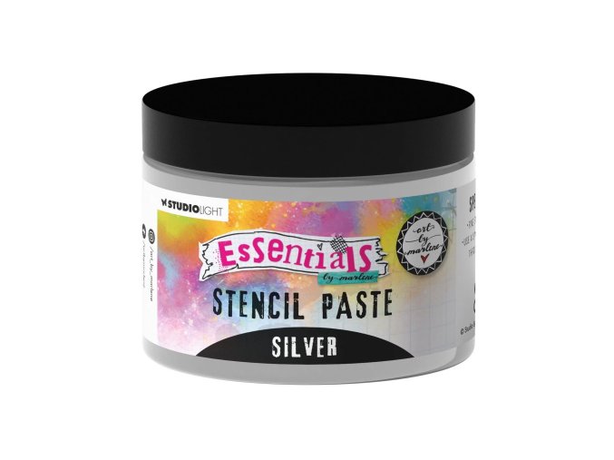 texturovací reliefni strukturovaci pasta stribrna