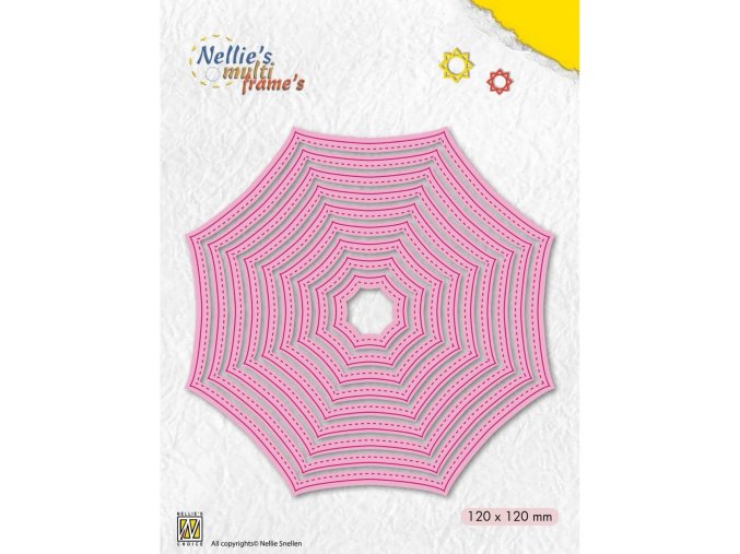 vyrezavaci sablony osmiuhelnik pavucina halloween ve velké velikosti