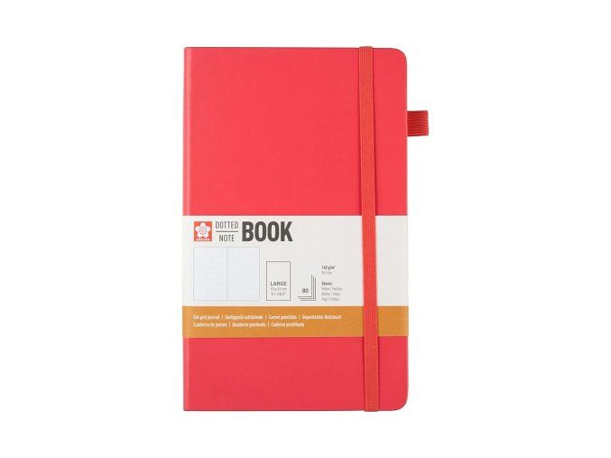 notebook sakura červený large