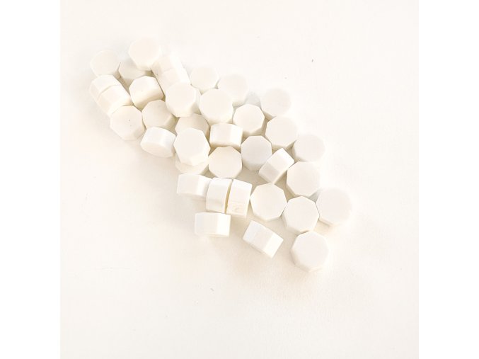 Pečetní vosk Splněná přání / granule - bílá