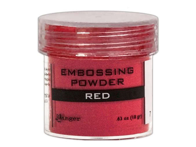 embossovaci prasek cerveny