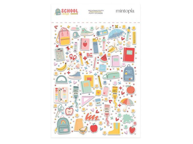 puffy samolepky skola