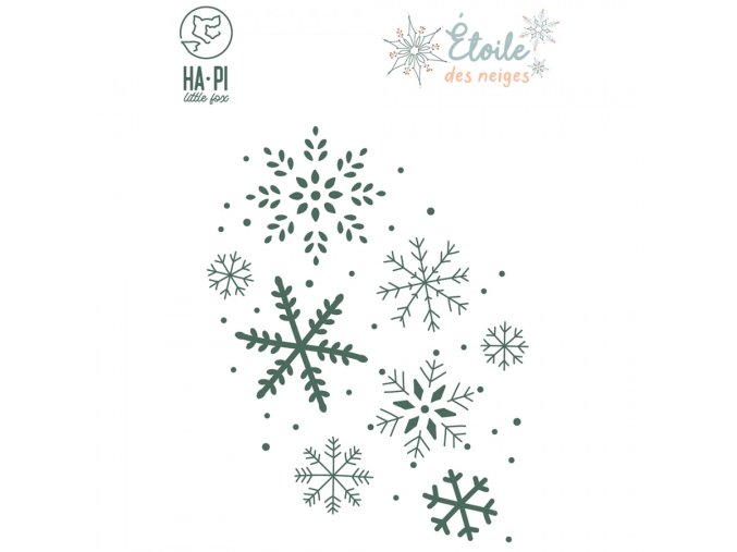 vyrezavaci sablona snehove vlocky