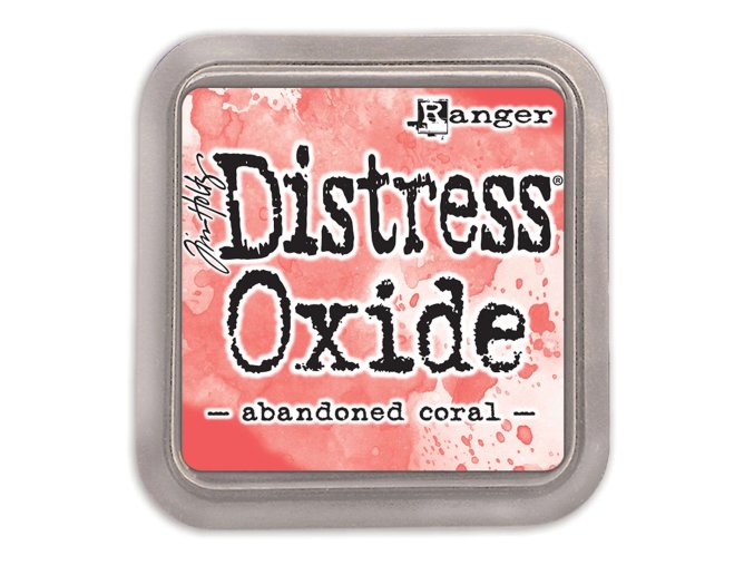 distress oxide tim holtz abandoned coral