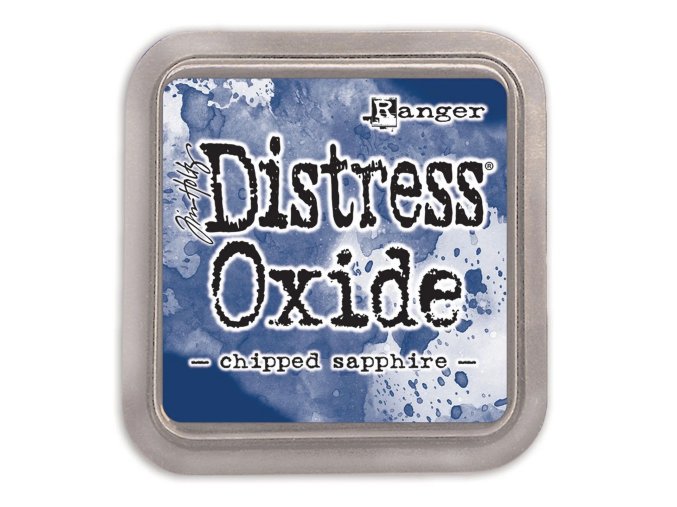 distress oxide tim holtz chipped saphire