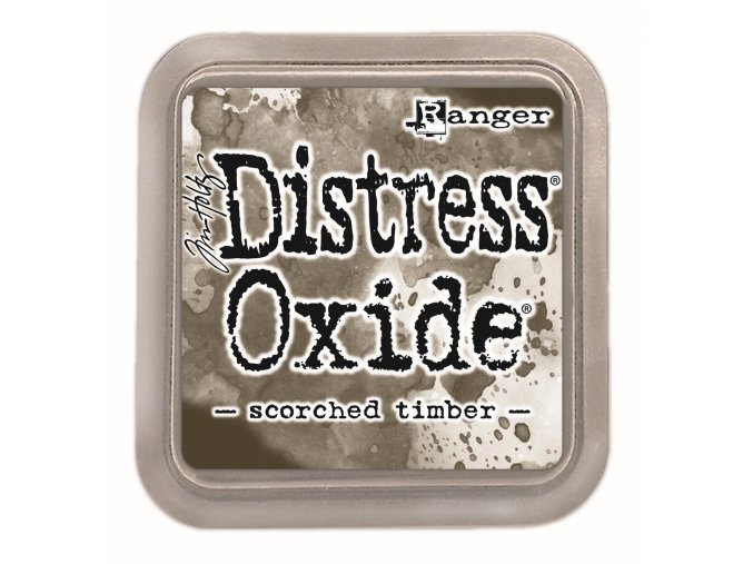 distress oxide tim holtz scorched timber