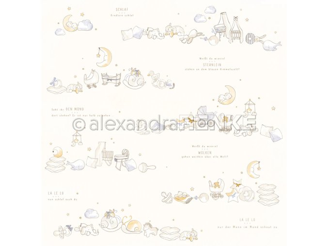 scrapbookovy papir alexandra renke tramland modra