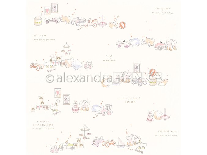 scrapbookove papiry alexandra renke hracky