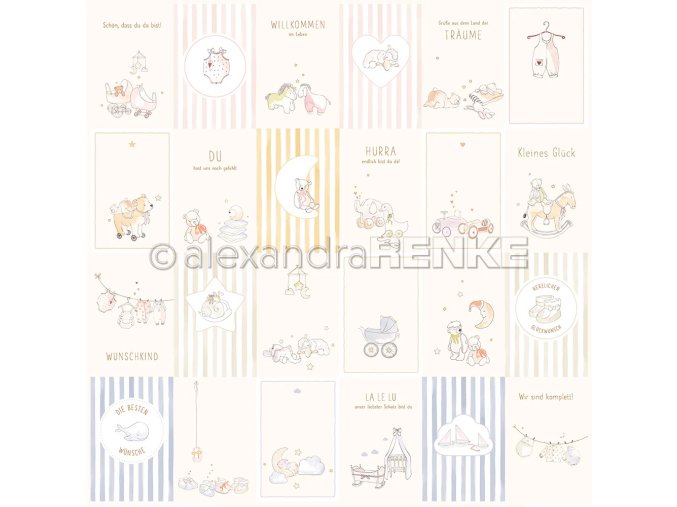 scrapbookove papiry alexandra renke karticky