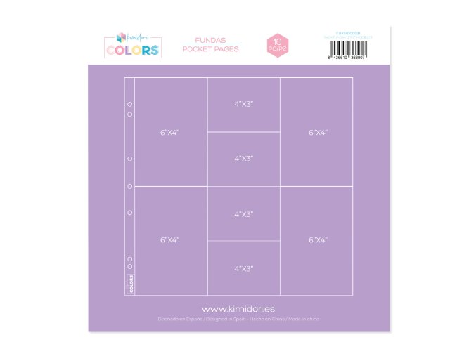 Fundas Kimidori Colors 12x12 Modelo 5