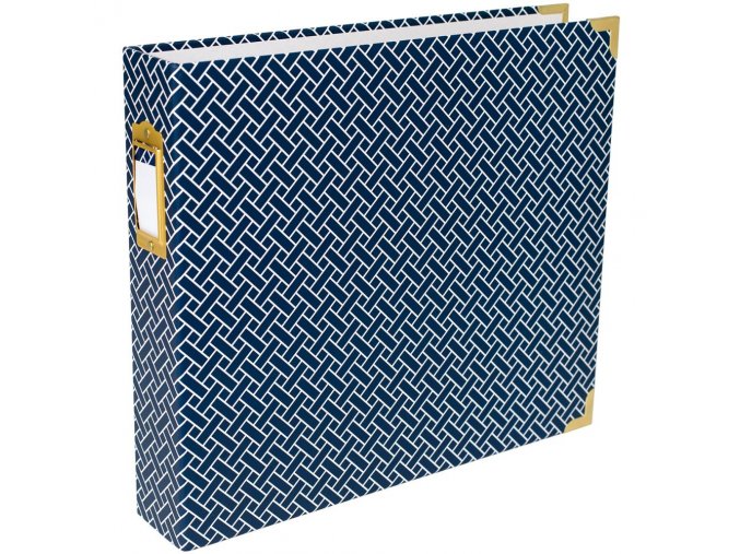 SCRAPBOOKOVÉ ALBUM 12"X12"- PROJECT LIFE / NAVY WEAVE
