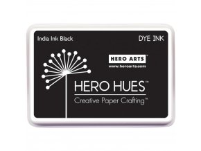 HERO ARTS - Hero Hues Dye Ink Pad - INDIA INK BLACK