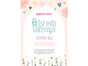 DÁRKOVÝ POUKAZ na nákup zboží 1000 Kč / soubor k vytištění