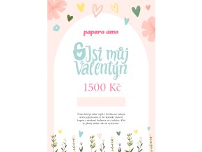 DÁRKOVÝ POUKAZ na nákup zboží 1500 Kč / soubor k vytištění