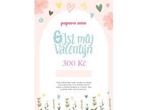 DÁRKOVÝ POUKAZ na nákup zboží 300 Kč / soubor k vytištění