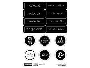 12576 samolepky dokonalost vikend