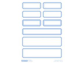 13188 samolepky stitky modre