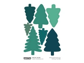 13323 samolepky na ceste stromy