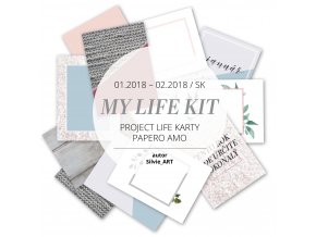 PAPERO AMO - Project Life kartičky - PROJECT LIFE Január / Február 2018
