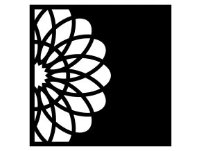 vysekova ctvrtka inspiro cerna