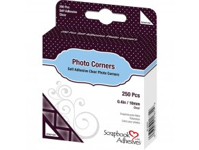 SELF-ADHESIVE PHOTO CORNERS  - transparent