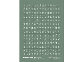 ABECEDA MALA samolepky papir mechova svetla