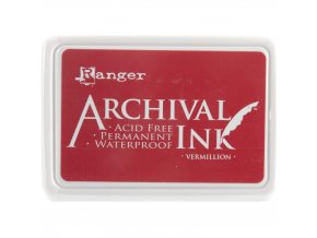 Razítkovací barva RANGER / Archival - VERMILLION