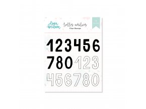 LBL0132 Sello acrílico 10x10 cm colección NUMEROS MIX