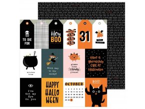 Scrapbookový papír - SPOOOKY /October 31