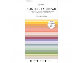 Sada papírů SLIMLINE 11.5 x 22 cm - UNICOLOR FLORAL