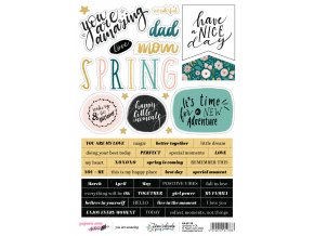 Papero amo Spring Garden Cardstock Stickers YOU ARE AMAZING