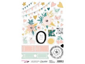 PA1176 Papero amo Spring Garden Cardstock Stickers LITTLE GARDEN PARTY