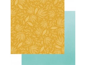 SCRAPBOOK PAPER - SPRING GARDEN / #02 On the yellow meadow
