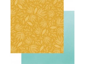 SCRAPBOOK PAPER - SPRING GARDEN / #02 On the yellow meadow